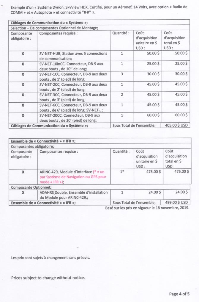 ' 10A, Exemple d’un « Système Dynon, SkyView HDX, Certifié, pour un Aéronef avec Radio & Autopilote avec connectivité ''IFR'' » Page 4 de 5, 2019 Nov. 22.jpeg