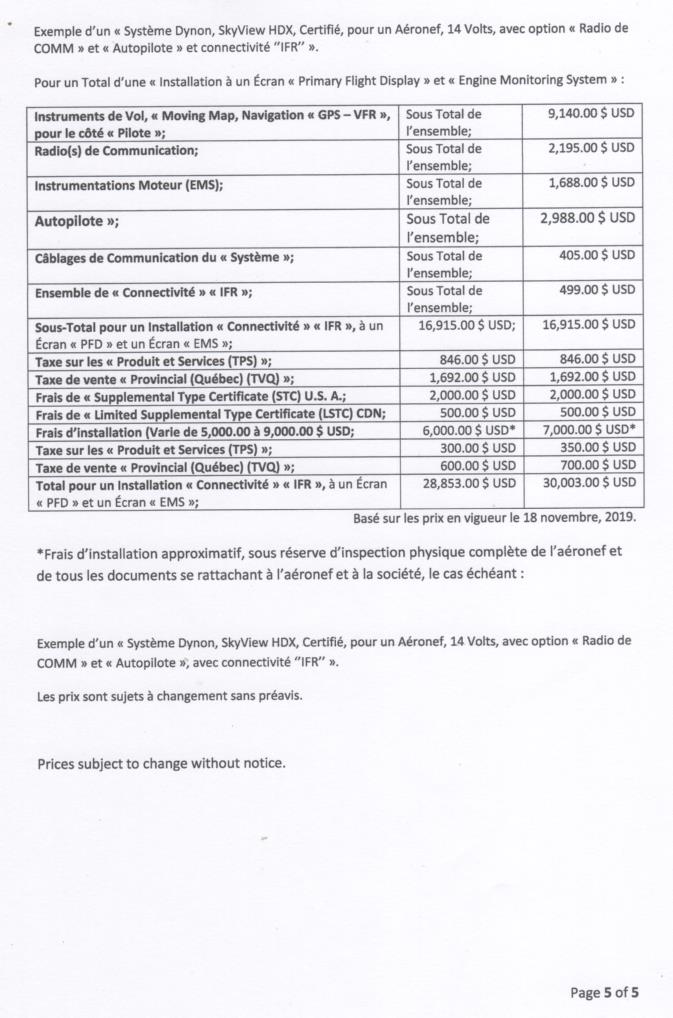 ' 10A, Exemple d’un « Système Dynon, SkyView HDX, Certifié, pour un Aéronef avec Radio & Autopilote avec connectivité ''IFR'' » Page 5 de 5, 2019 Nov. 22.jpeg